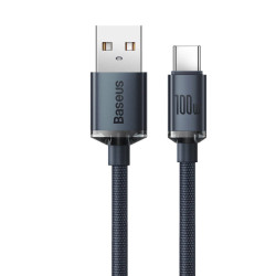 NONAME - Baseus CAJY000501 Crystal Shine Series Dátový Kabel USB - USB-C 100W 2m Black