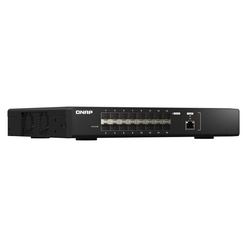 QNAP riadený switch QSW-M5216-1T (16x 25GbE SFP28 port, 1x 10GbE)