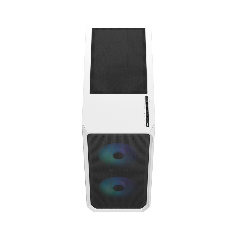 Fractal Design Focus 2 RGB White TG Clear Tint/Midi Tower/Transpar./Black and White