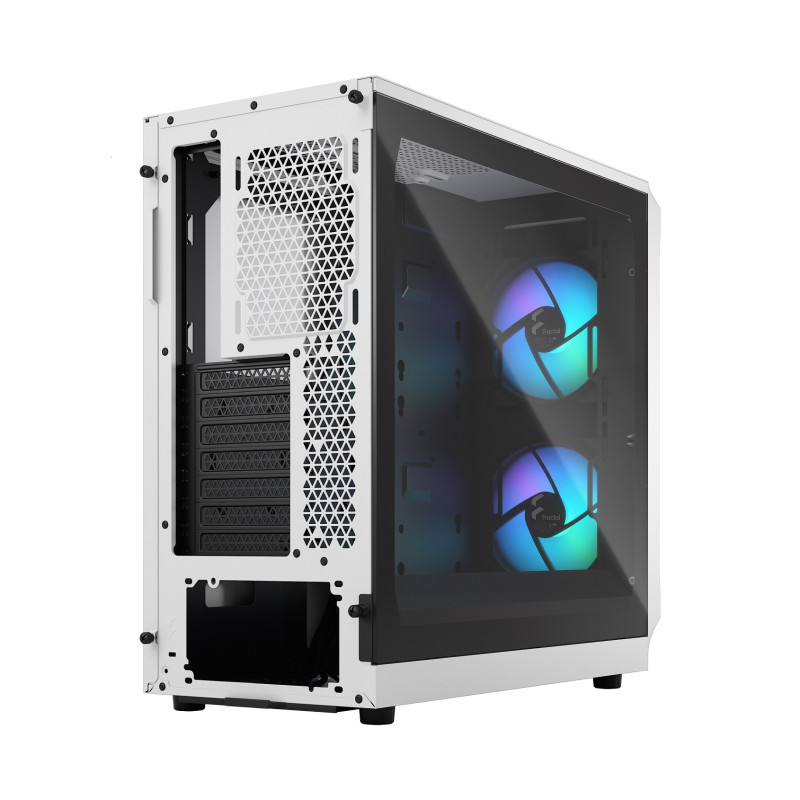 Fractal Design Focus 2 RGB White TG Clear Tint/Midi Tower/Transpar./Black and White