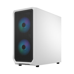 Fractal Design Focus 2 RGB White TG Clear Tint/Midi Tower/Transpar./Black and White