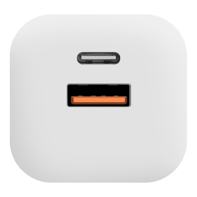 OBAL:ME GaN Cestovná Nabíjačka USB-A + USB-C 36W White