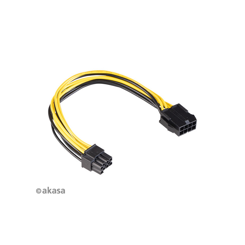 AKASA - 12V ATX 8-Pin na PCIe 6+2 pin adaptér