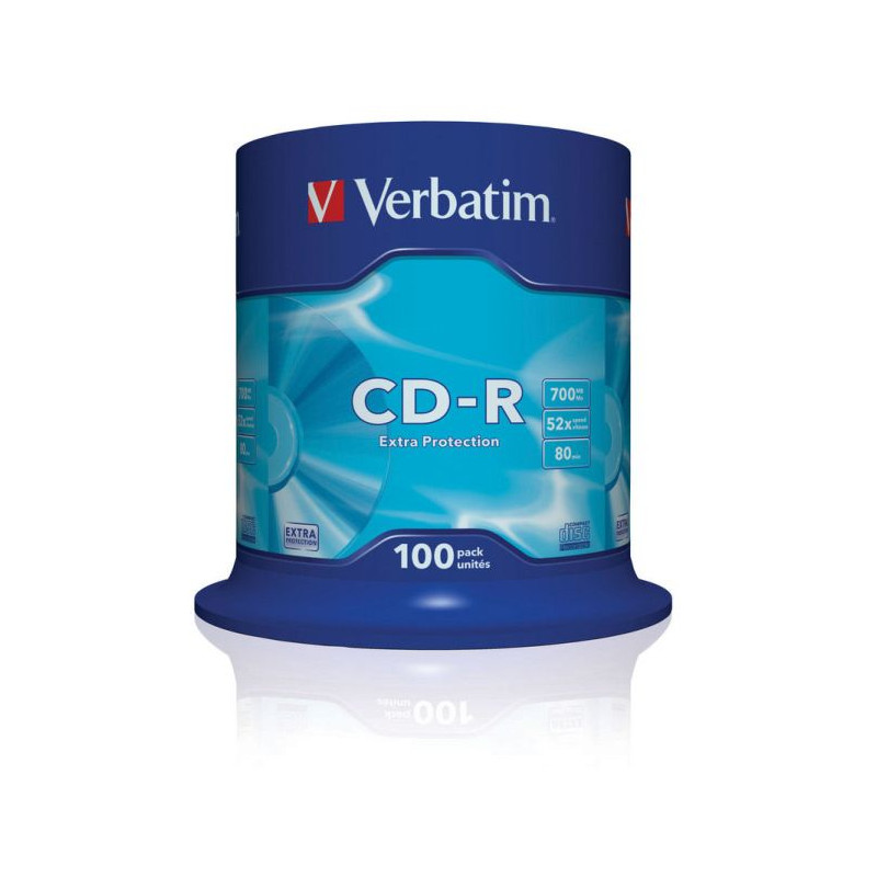 VERBATIM CD-R(100-Pack)Spindl/ExtraProtect/52x/700