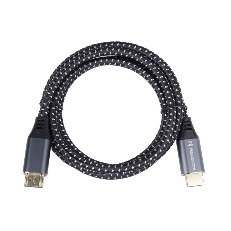 PremiumCord ULTRA HDMI 2.1 High Speed + Ethernet kábel 8K @ 60Hz, pozlátené 0,5 m