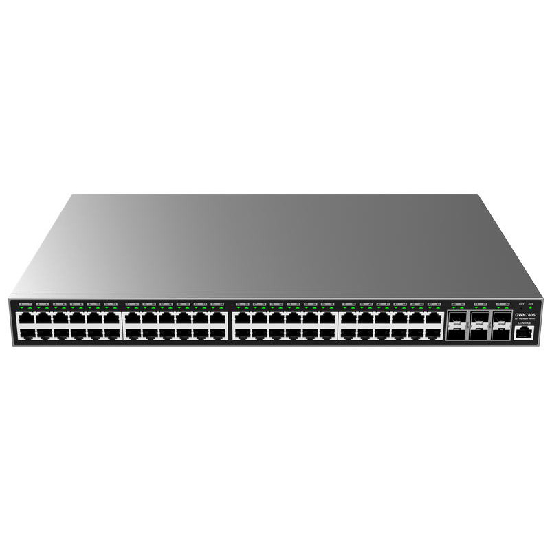Grandstream GWN7806 Layer 2+ Managed Network Switch, 48 portov / 6 SFP+
