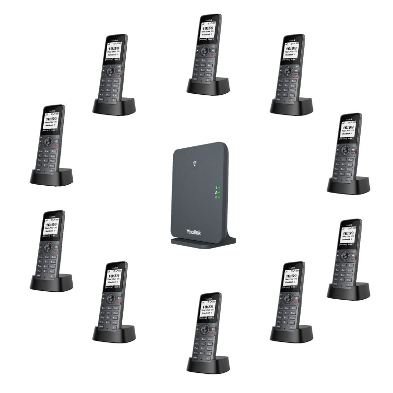 Yealink W71P DECT základová stanica a rúčka, 1,8'' černobiely disp., až 10 rúčok