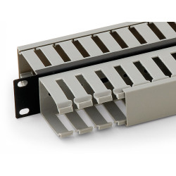 TRITON - Vyväzovací panel 1U 19'' obojstranná plast. lišta