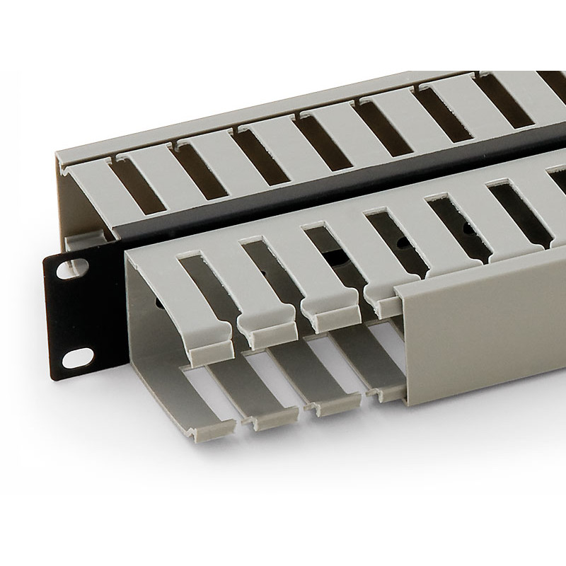TRITON - Vyväzovací panel 1U 19'' obojstranná plast. lišta