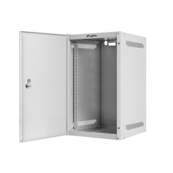 LANBERG RACKOVÁ SKRIŇA 10'' PRO MONTÁŽ NA STENU 9U/280X310 PRO VLASTNÚ MONTÁŽ S KOVOVÝMI DVERAMI ŠEDÁ