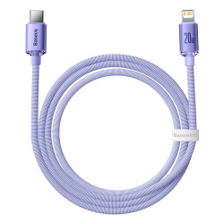 NONAME - Baseus CAJY000205 Crystal Shine Series Dátový Kabel USB-C - Lightning 20W 1,2m Purple