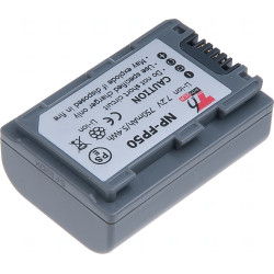 Batérie T6 Power Sony NP-FP30, NP-FP50, 750mAh, 5,4Wh, sivá