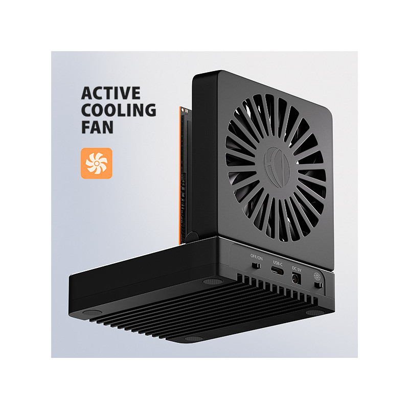 AXAGON ADSA-M2C22, USB-C 20Gbps dokovacia stanica pre 2× M.2 NVMe/SATA SSD s funkciou klonovania