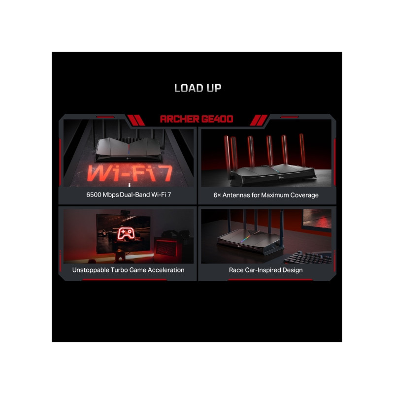 TP-Link Archer GE400 BE6500 WiFi7 Gaming router