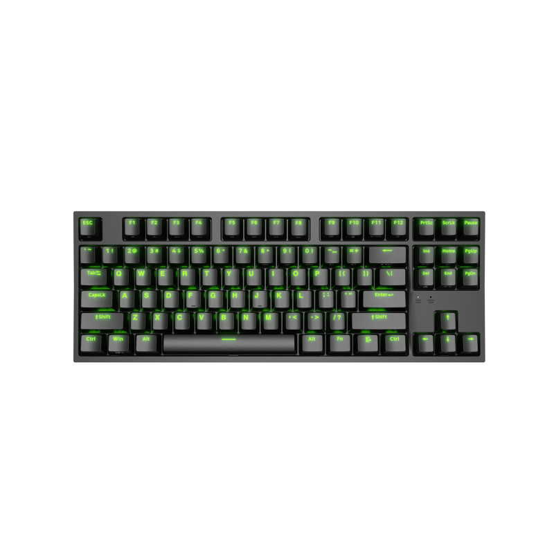 Genesis herná mechanická klávesnica THOR 404/RGB/Gateron Yellow Pro/Drôtová USB/US layout/Čierna