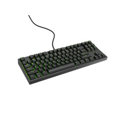 Genesis herná mechanická klávesnica THOR 404/RGB/Gateron Yellow Pro/Drôtová USB/US layout/Čierna