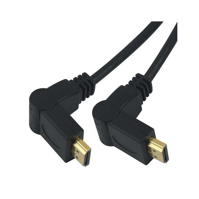 PremiumCord Kabel HDMI A - HDMI A M/M 15m, rotačný