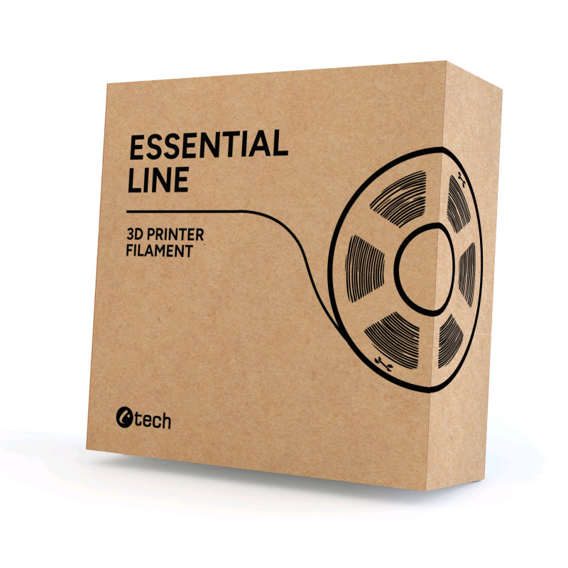 Filament C-TECH ESSENTIAL LINE, PLA, sivá, 1,75mm, 1kg