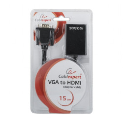 GEMBIRD Redukcia VGA - HDMI, 0,15 m, M/F
