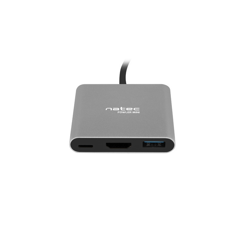 Natec multiport adaptér Fowler MINI USB-C PD, USB 3.0, HDMI 4K