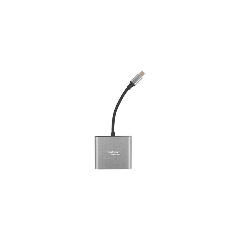 Natec multiport adaptér Fowler MINI USB-C PD, USB 3.0, HDMI 4K