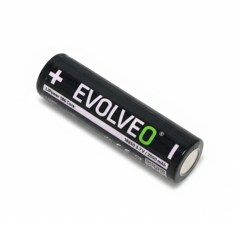 EVOLVEO LiPower 186 Core 2500, Li-ion batéria 18650 (3.7 V / 2500 mAh), 3ks