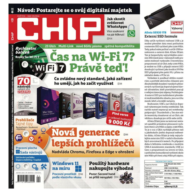 ADATA SE920/2TB/SSD/Externá/Čierna/5R
