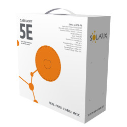 Instalačný kábel Solarix CAT5E FTP PE Fca vonkajší 100m/box SXKD-5E-FTP-PE