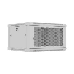 LANBERG NÁSTENNÁ INŠTALAČNÁ SKRIŇA 19'' 6U 600X600 ŠEDÉ PERFOROVANÉ DVERE (PLOCHÉ BALENIE)