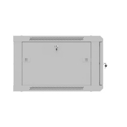LANBERG NÁSTENNÁ INŠTALAČNÁ SKRIŇA 19'' 6U 600X600 ŠEDÉ PERFOROVANÉ DVERE (PLOCHÉ BALENIE)