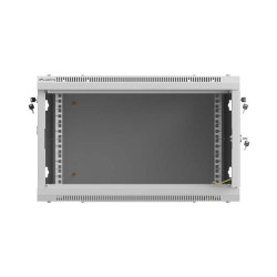 LANBERG NÁSTENNÁ INŠTALAČNÁ SKRIŇA 19'' 6U 600X600 ŠEDÉ PERFOROVANÉ DVERE (PLOCHÉ BALENIE)