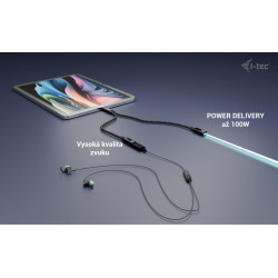 i-tec USB-C Cable Splitter Audio/Data, Power Delivery 100W