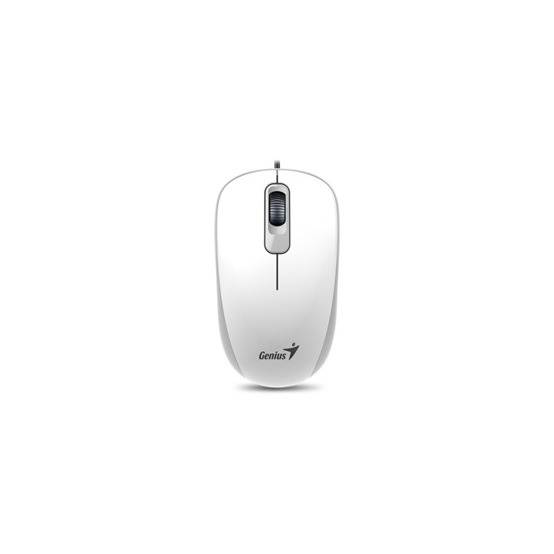 GENIUS DX-110/Kancelárska/Optická/1 000 DPI/Drôtová USB/Biela