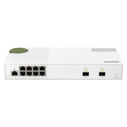 QNAP riadený switch QSW-M2108-2S (8x 2,5GbE RJ45 a 2x 10GbE SFP+)