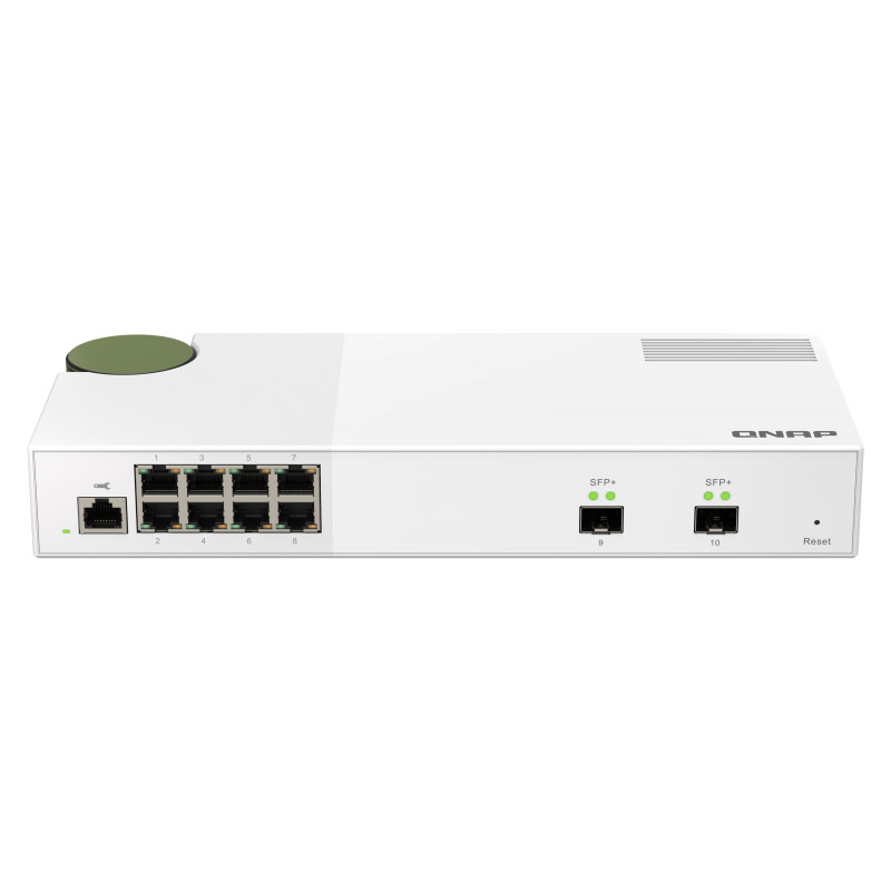 QNAP riadený switch QSW-M2108-2S (8x 2,5GbE RJ45 a 2x 10GbE SFP+)