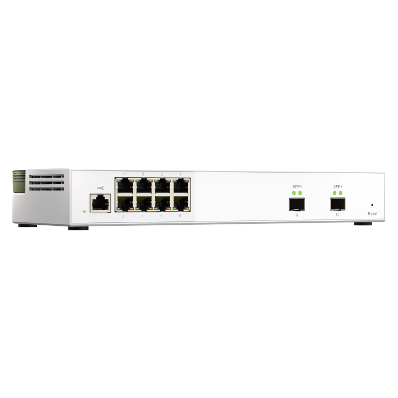 QNAP riadený switch QSW-M2108-2S (8x 2,5GbE RJ45 a 2x 10GbE SFP+)