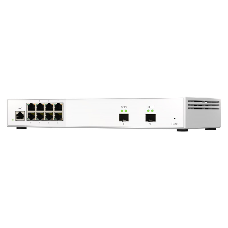 QNAP riadený switch QSW-M2108-2S (8x 2,5GbE RJ45 a 2x 10GbE SFP+)