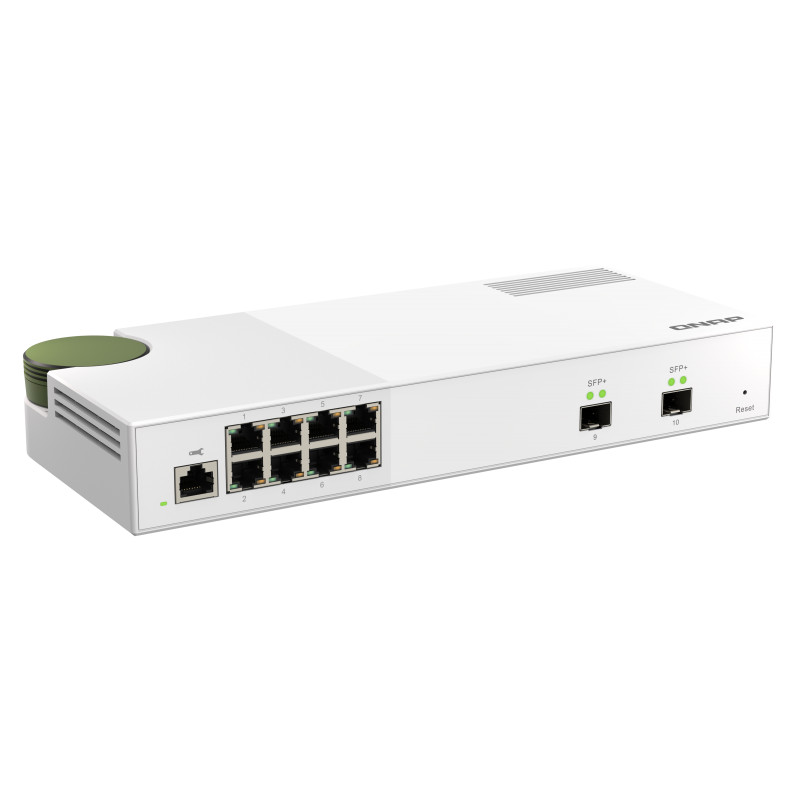 QNAP riadený switch QSW-M2108-2S (8x 2,5GbE RJ45 a 2x 10GbE SFP+)