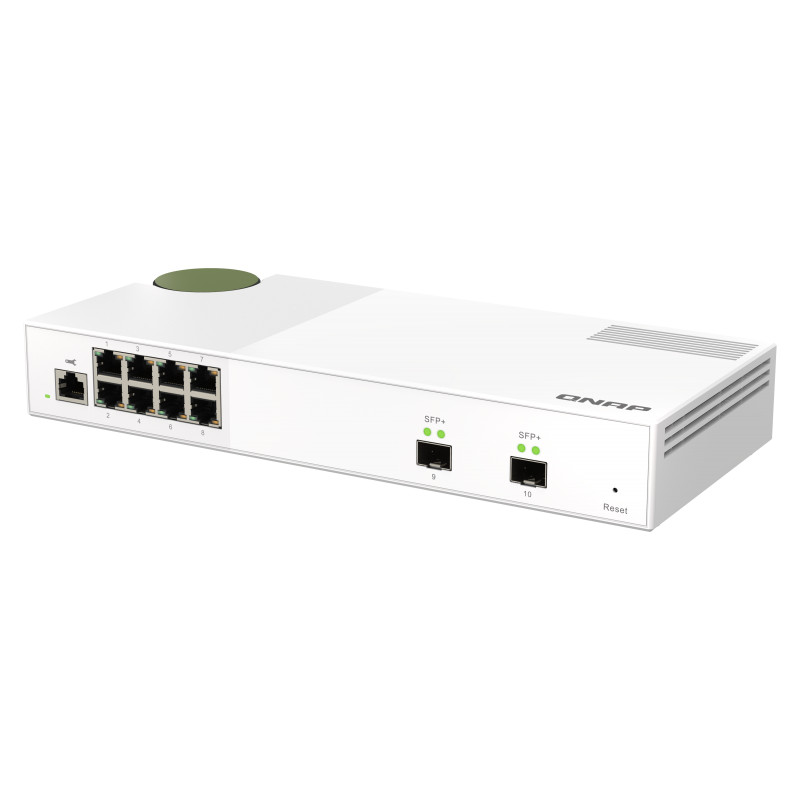 QNAP riadený switch QSW-M2108-2S (8x 2,5GbE RJ45 a 2x 10GbE SFP+)