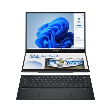 ASUS Zenbook Duo 14 OLED/UX8406MA/U9-185H/14''/2880x1800/T/32GB/2TB SSD/Arc Xe/W11P/Gray/2R