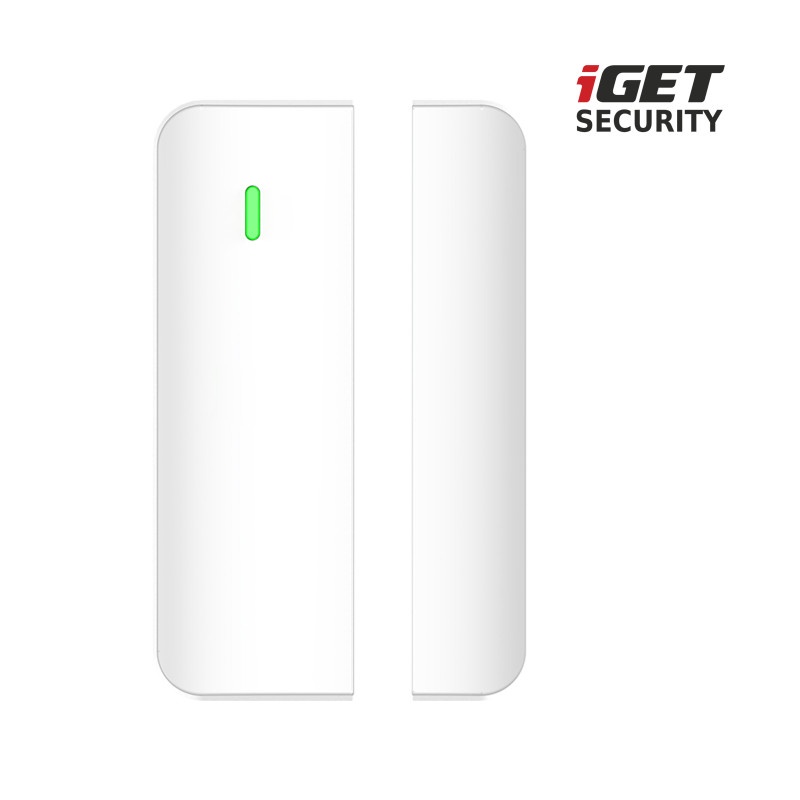 iGET SECURITY MP4 - bezdrôtový magnetický senzor pre dvere/okná pre alarm M6-4G, výdrž bat. až 5 rokov
