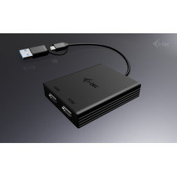 i-tec USB-A/USB-C Dual 4K HDMI Video adaptér