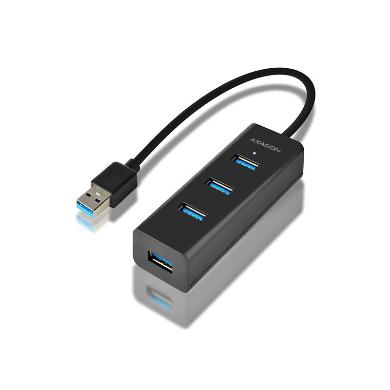 AXAGON HUE-S2B, 4x USB 3.0 CHARGING húb, micro USB napr. konektor, kábel USB-A 30cm