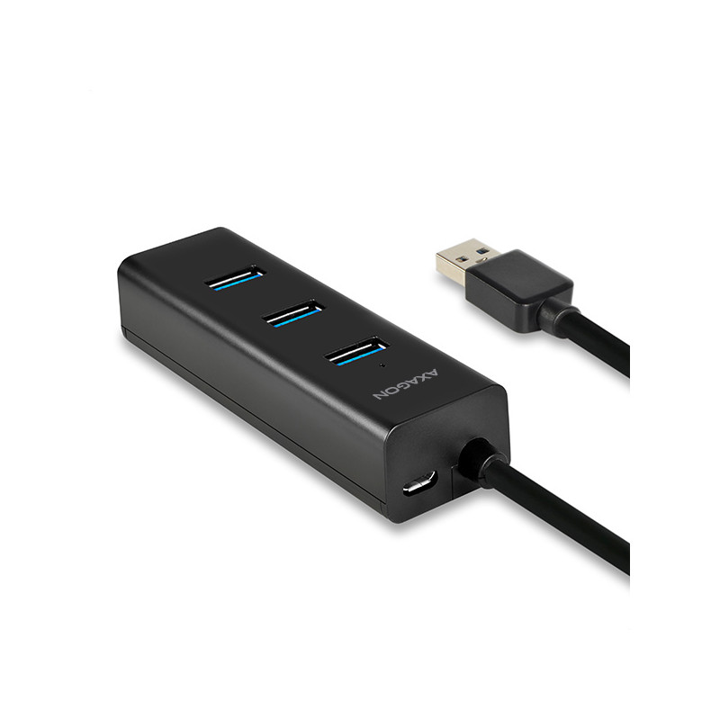 AXAGON HUE-S2B, 4x USB 3.0 CHARGING húb, micro USB napr. konektor, kábel USB-A 30cm