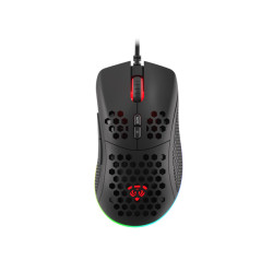 Genesis herná optická myš KRYPTON 555/RGB/8000 DPI/Herná/Optická/8 000 DPI/Drôtová USB/Čierna