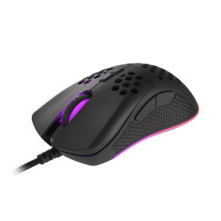 Genesis herná optická myš KRYPTON 555/RGB/8000 DPI/Herná/Optická/8 000 DPI/Drôtová USB/Čierna