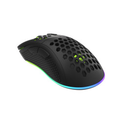 Genesis herná optická myš KRYPTON 555/RGB/8000 DPI/Herná/Optická/8 000 DPI/Drôtová USB/Čierna