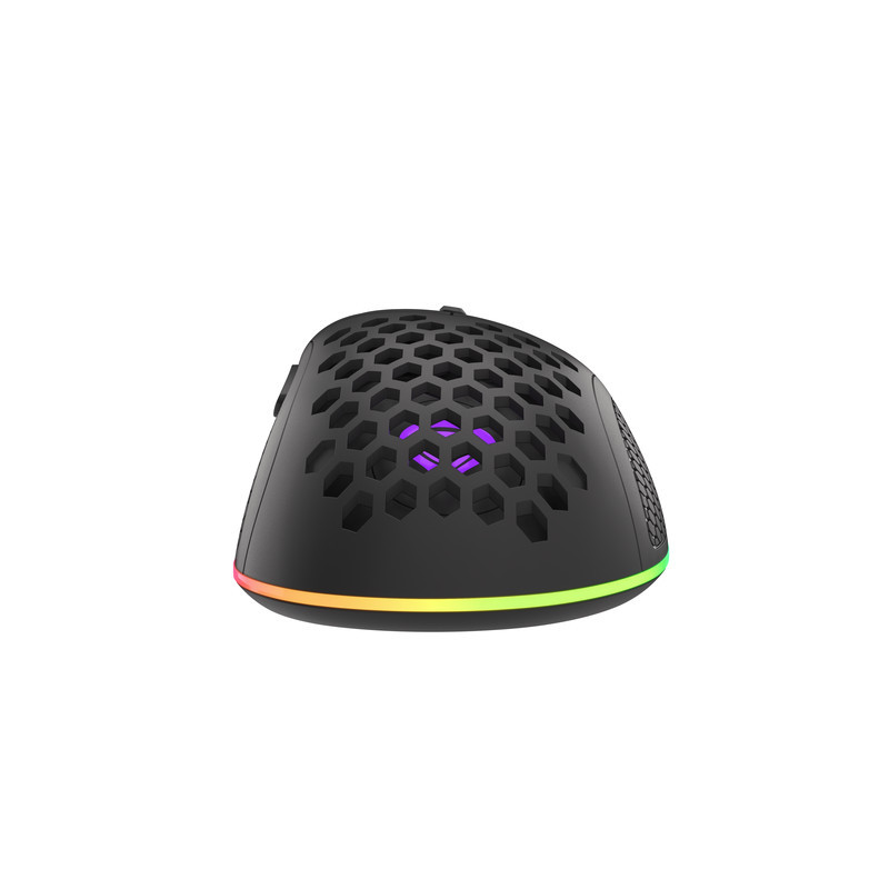 Genesis herná optická myš KRYPTON 555/RGB/8000 DPI/Herná/Optická/8 000 DPI/Drôtová USB/Čierna