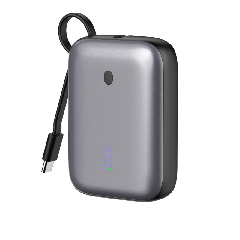FELLOWES - Platinet Powerbanka 10000 mAh 20W Power Delivery, 2xUSB-C, 1xUSB-A, kábel USB-C 1m, čierna