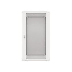 LANBERG 19'' RACKOVÁ SKRIŇA PRO MONTÁŽ NA STENU 22U/600X600 (FLAT PACK) S PROSKLENÝMI DVERAMI ŠEDÁ V2